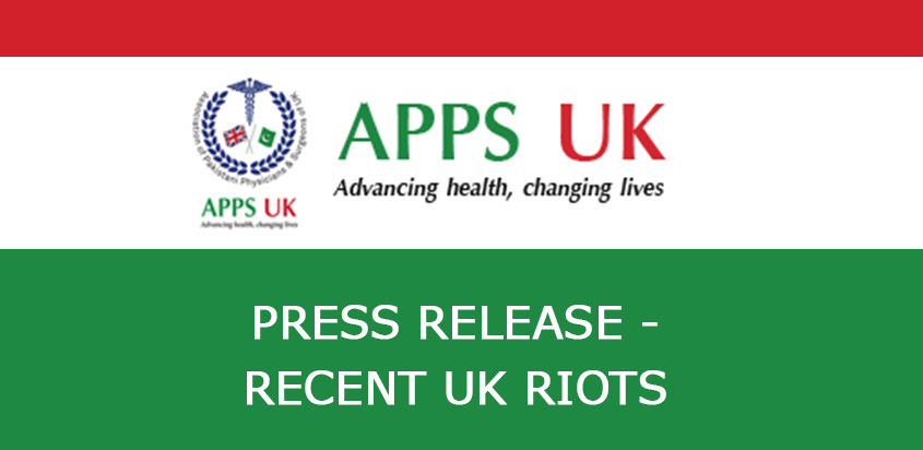 APPS UK Press Release – Recent UK Riots